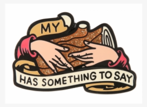 Talking Wood Enamel Pin - Lapel Pin