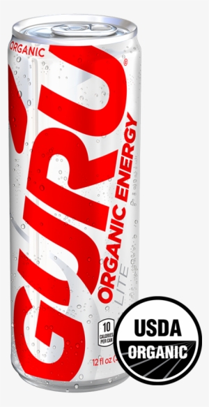 Guru Lite Organic Certification - Guru Energy - Organic Energy Drink Lite - 8.4 Oz.