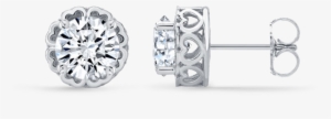 Stud Earrings - 1 10 Ct Tw Genuine Diamond In Sterling Silver