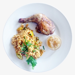 Jamaikanische Jerk Hänchen Keule, Auf Kreolischem Reis - Food