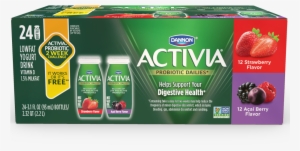 Activia® Dailies Acai Berry Probiotic Drink 24 Pack - Activia Intensely Creamy Peach Yogurt 4 X110g