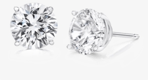 0 Ctw, 14k Stud Earrings - Diamond