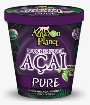 Organic Açai, Organic Evaporated Cane Juice, Organic - Açai Sorbet