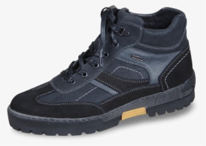 Men's Winter Boots From Nappa And Suede With Yellow - Shoe