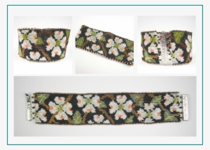 Dogwood Blossoms Bracelet Pattern - Bracelet