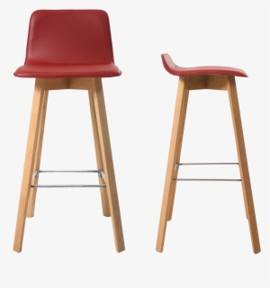 Bar Stool - Kff Maverick Upholstered Bar Stool High Back, Wood