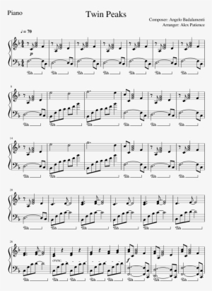 Twin Peaks Tv Theme Tune - Renesmee's Lullaby Piano Partitura