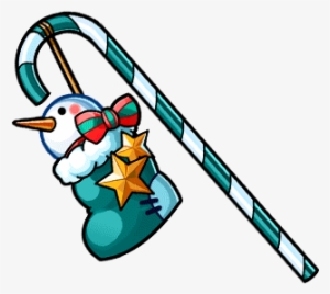 Gear-toasty Snowman Cane Render