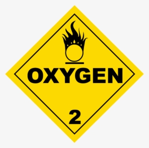 Oxygen Class 2 Placard - Dont Worry Be Happy