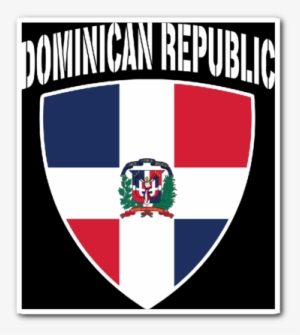 Dominican Republic Pride Vinyl Sticker - Dominican Republic Flag