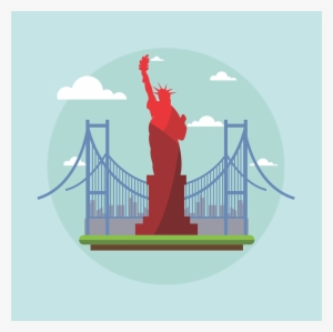 New York, Usa, Liberty, Landmark, Travel, America, - East Urban Home 'us America' Graphic Art Print