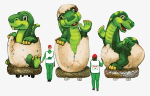 Three Baby Dinos - 92nd Annual Macy's Thanksgiving Day Parade 2018 Poster