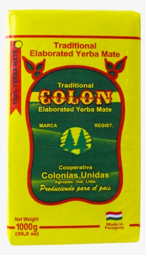 Colon Traditional Elaborada Con Palo 1kg - Colon Yerba