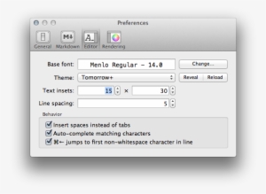 Editor Preferences Pane - Μtorrent