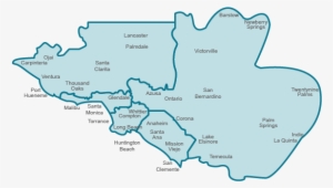 Los Angeles Times Reach Map - Los Angeles Culture Map