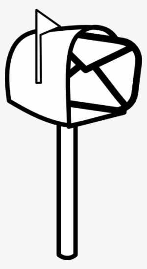 Mail Blue Mail Clip Art - Black And White Mail Box