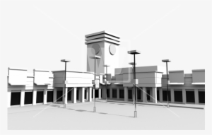 3d Plaza Model - Model
