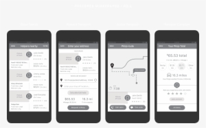 Pkup Customer Wireframes - Driver App Wireframe