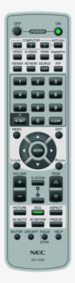 Nec Rmt Pj33 Replacement Remote Control For Np Pa500u - Nec Rmt-pj33 Replacement Remote Control