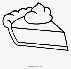 Pie Slice Coloring Page - Tart Drawing