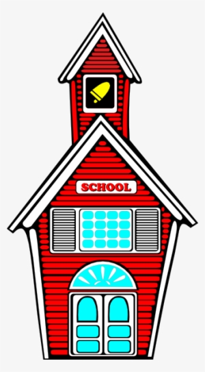 Little Red School House Clip Art - School Clipart No Background