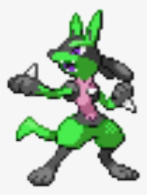Radioactive Lucario - Lucario Pixel Art Minecraft