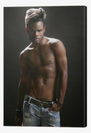African American Nude Torso Black Sexy Man Canvas Print - Visible Lives: Three Stories In Tribute To E. Lynn