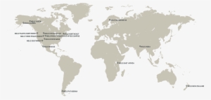 Locations World Map Final Nobg - World Map Gray And White