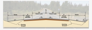 Proposed Typical Cross-section - Typical Cross Section Of Highway