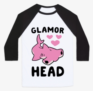 Hammerhead Shark Baseball Tee - My Neck My Back My Anxiety Attack Opossum