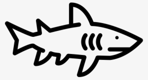 Png File - Cartoon Shark Facing Right