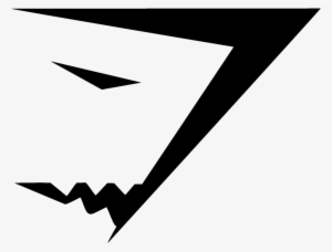 Shark Head - Black - Gymshark Logo