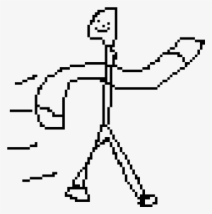 Ultra Fast Running Guy - Line Art