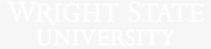 Reverse Two-line Wordmark - Wright State University Black