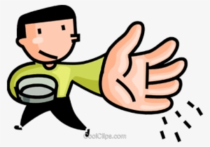 Man Planting Seeds Royalty Free Vector Clip Art Illustration - Cheerful Giver Clipart