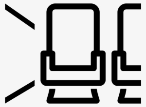 Aircraft Seat Aisle Icon - Plane Seat Icon