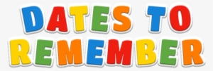 Dates To Remember Clipart Clipartxtras Png - Important Dates Clipart