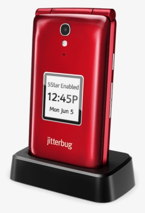 Red Jitterbug Flip In Charging Dock - Jitterbug Flip