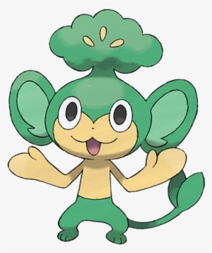 It Shares The Leaf On Its Head With Weary-looking Pokémon - Pokemon Pansage
