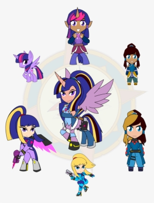 Dragon-fangx, Centaur, Crossover, Fusion, Fusion Diagram, - Twilight Sparkle Metroid