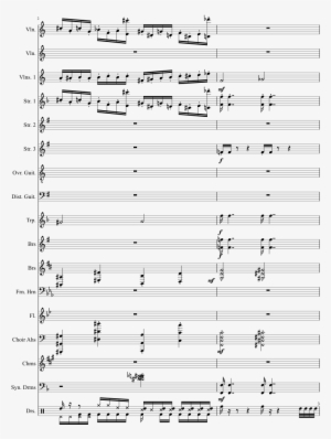 Champion Battle Blue Sheet Music Composed By Junichi - Saxophone