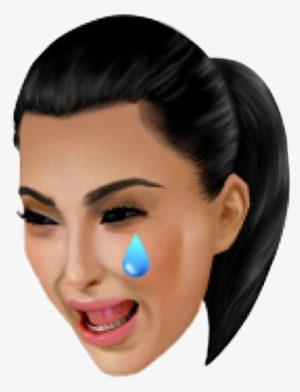 Cry Sad Emoji Kimoji Ftestickers Kimkardashian Freetoed - Crying Kimoji