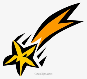Shooting Star Royalty Free Vector Clip Art Illustration - Shooting Star