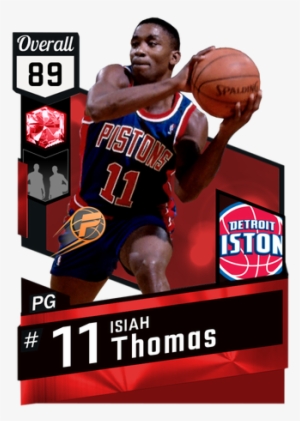 '89 Isiah Thomas Ruby Card - Jeremy Lin 2k18 Rating