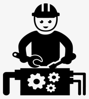 Industrial Worker - Man With Tools Icon