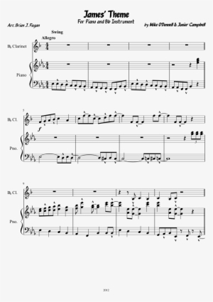 James' Theme Sheet Music Composed By By Mike O'donnell - Stars And Stripes Solo