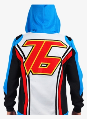 Xcoser Overwatch Soldier 76 Casual Cotton Zip Up Hoodie - Overwatch Soldier 76 Cosplay Costume Mp003088