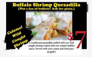 Buffalo Shrimp Quesadilla - Flyer