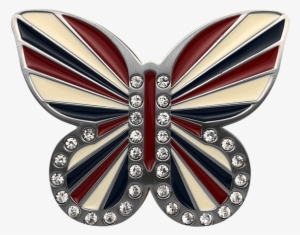 Union Jack Butterfly Buckle - Polyommatus
