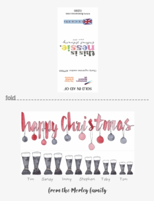 Cards - Personalised Welly Boot Family Christmas Cards